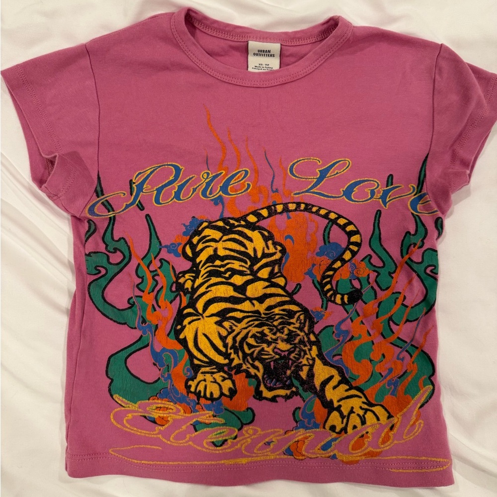 URBAN OUTFITTERS Pure Love Tiger Baby Tee